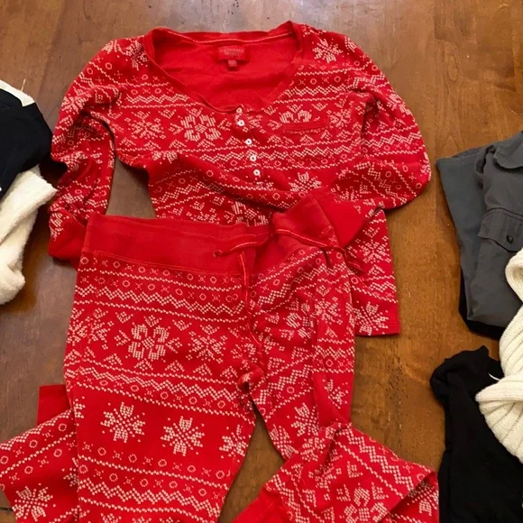 Thermal Pajamas Christmas Pyjamas Victoria Secret Thermal Pajama